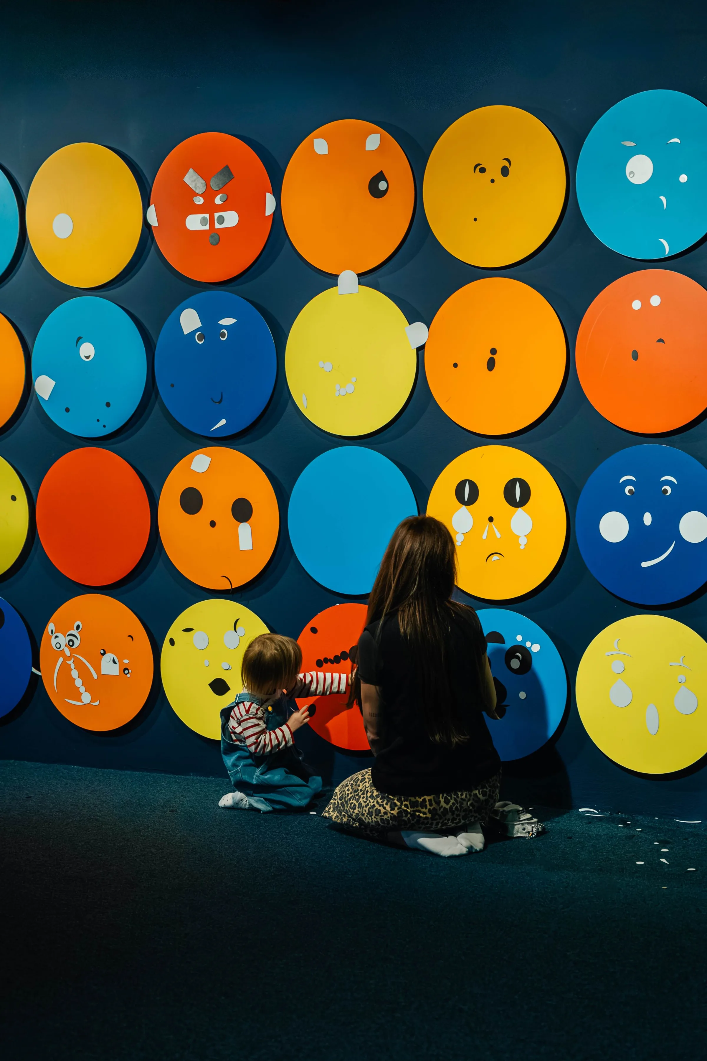 A child having their face painted at Signal Space