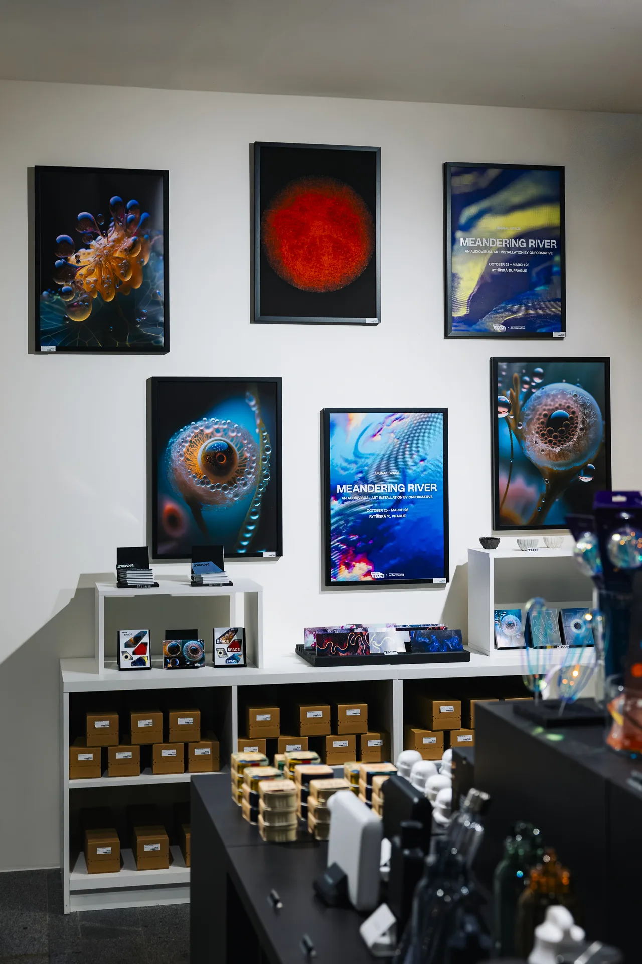 The Space Objects shop and Space Break cafe